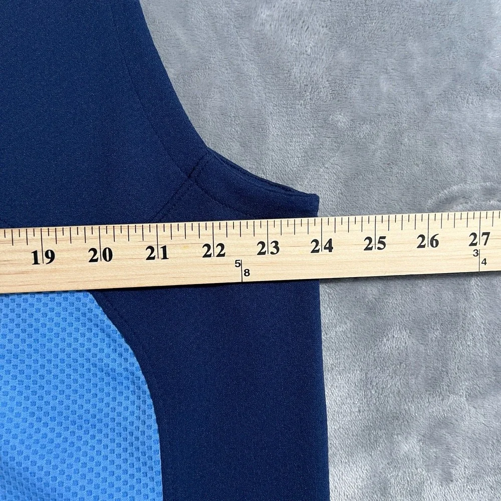 Vintage Y2K Nike Air Jordan Jersey Shirt Mens XL Blue Colorblock 17 V Neck UNC